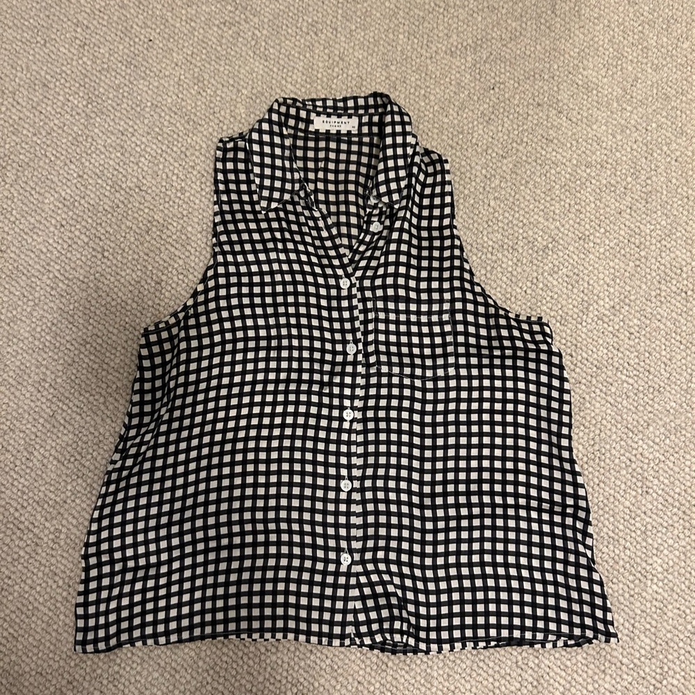 Silk equipment button down